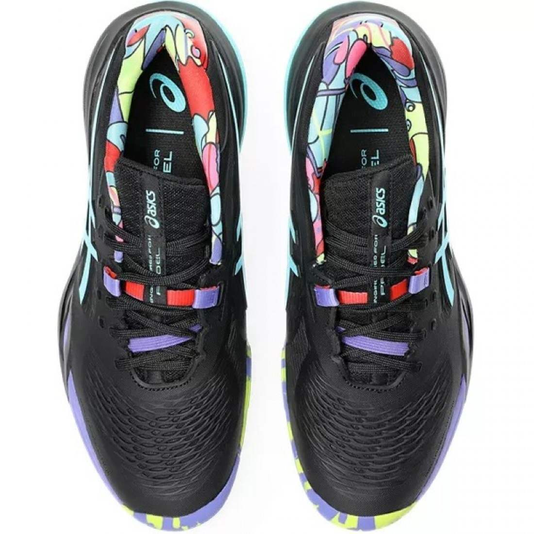 Zapatillas Asics Gel Resolution X Padel Negro Azul Aqua