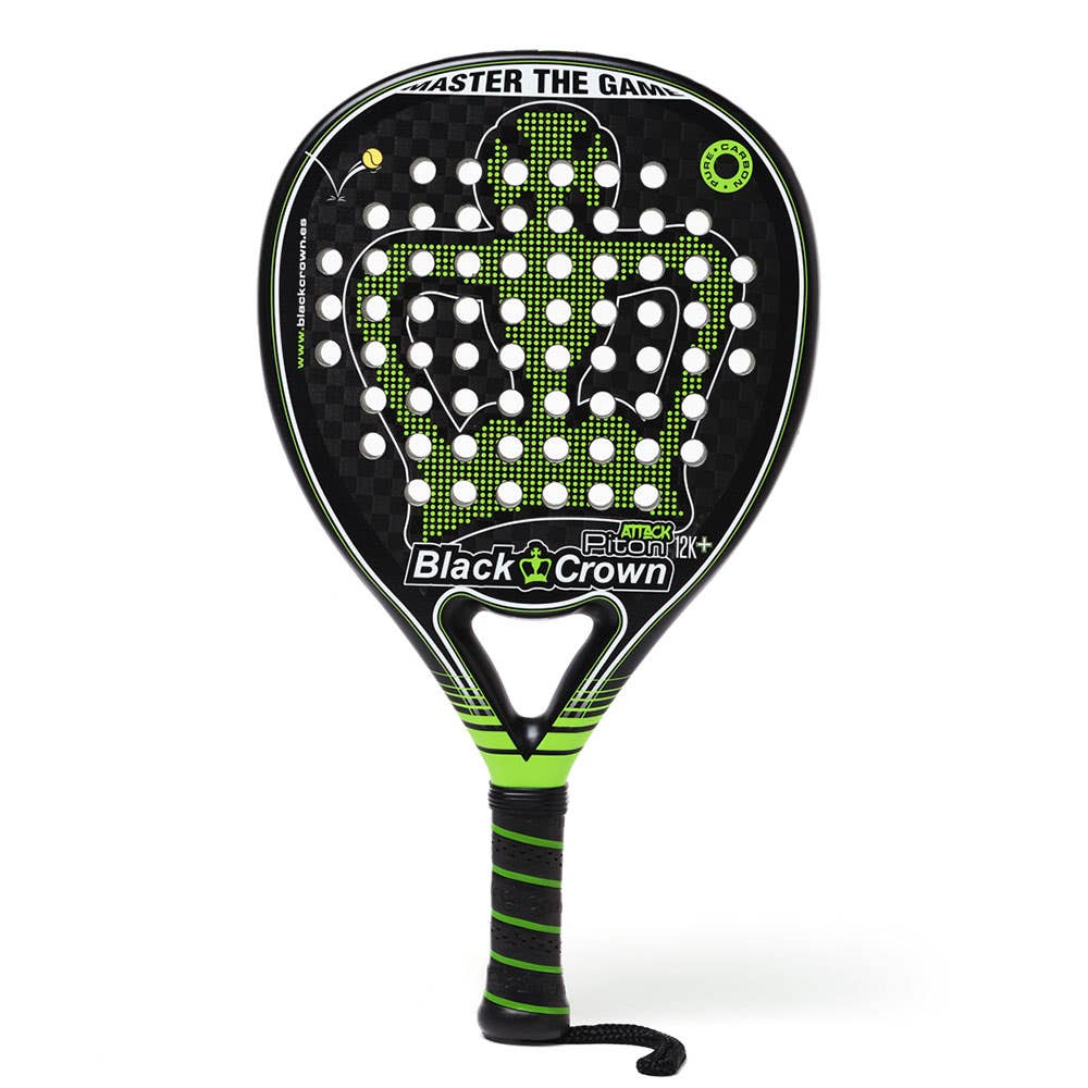 Pala Pádel Black Crown Piton Attack 12K+