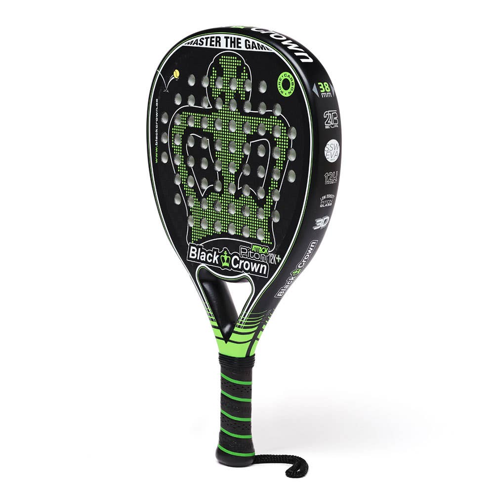 Pala Pádel Black Crown Piton Attack 12K+