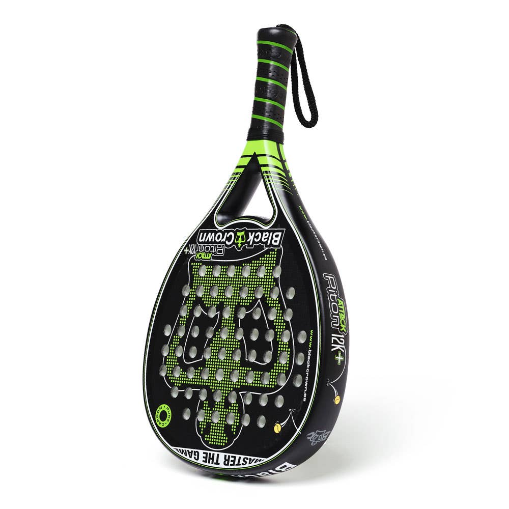 Pala Pádel Black Crown Piton Attack 12K+