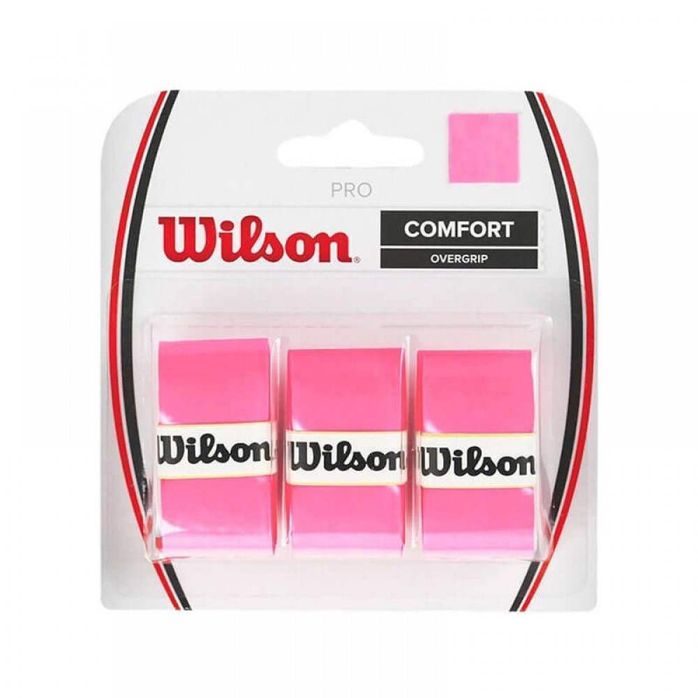 Blister Wilson 3 Overgrips Pro Rosa