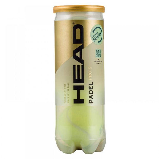 Bote de 3 Pelotas Head Padel Pro S