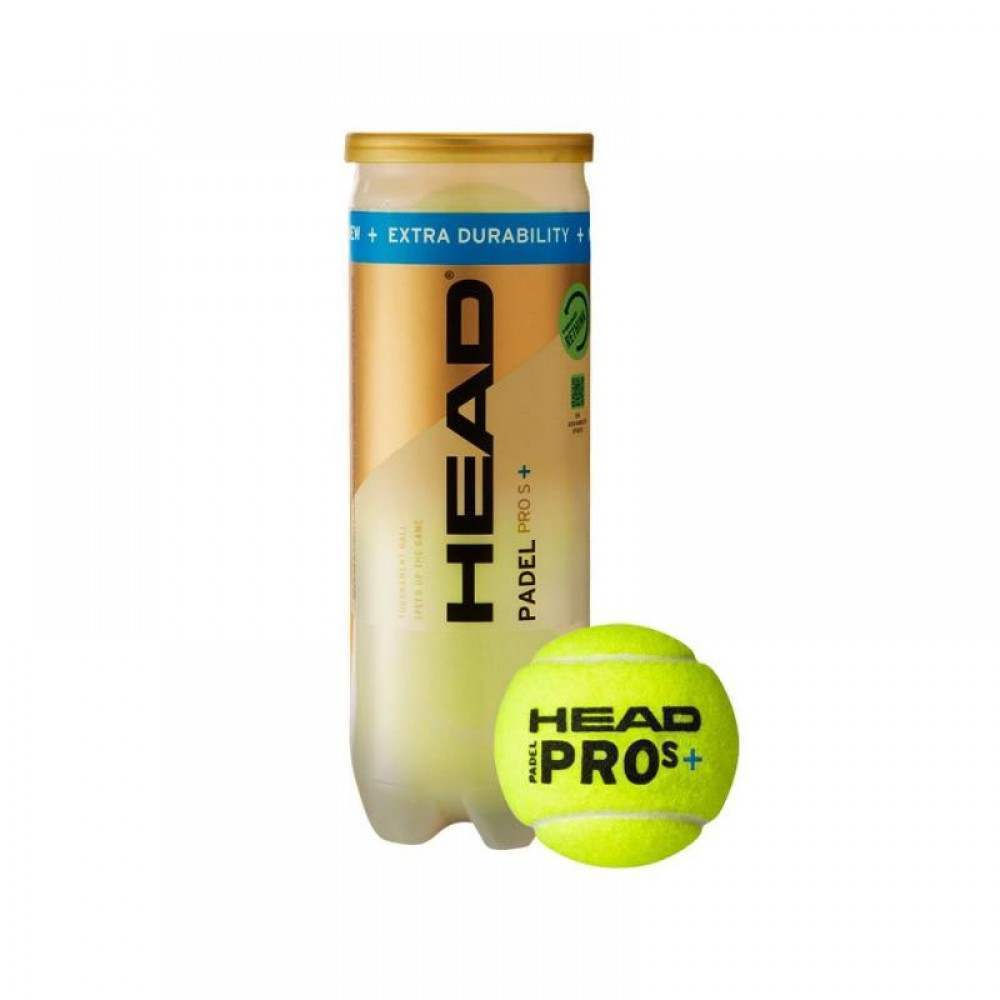 Bote de 3 Pelotas Head Padel Pro S+