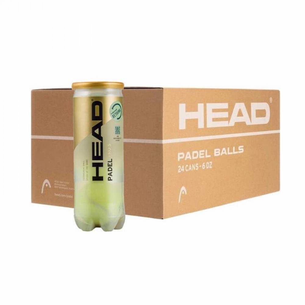 Cajon 72 Pelotas - 24 Botes de 3 uds - Head Padel Pro S