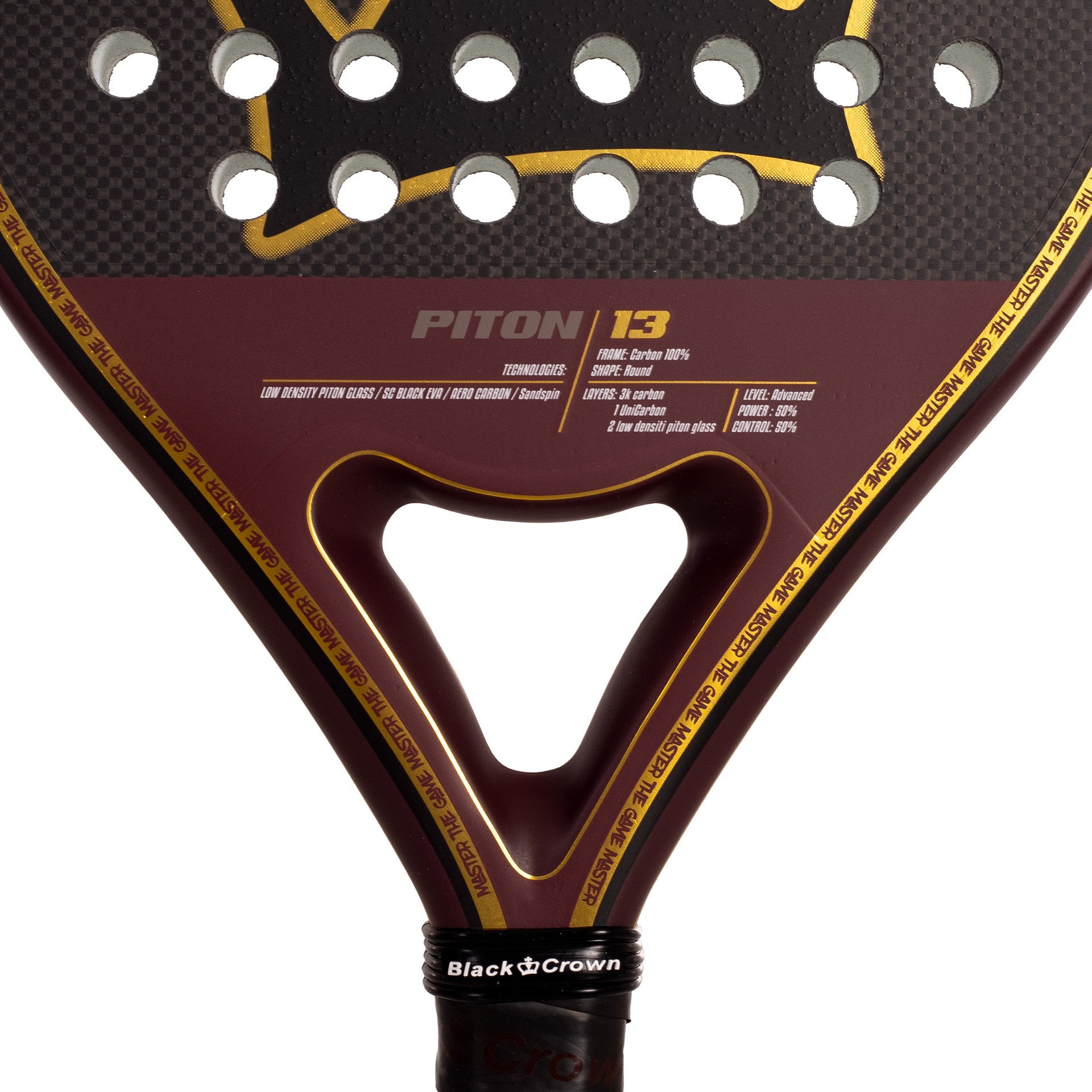 Pala Pádel Black Crown Piton 13