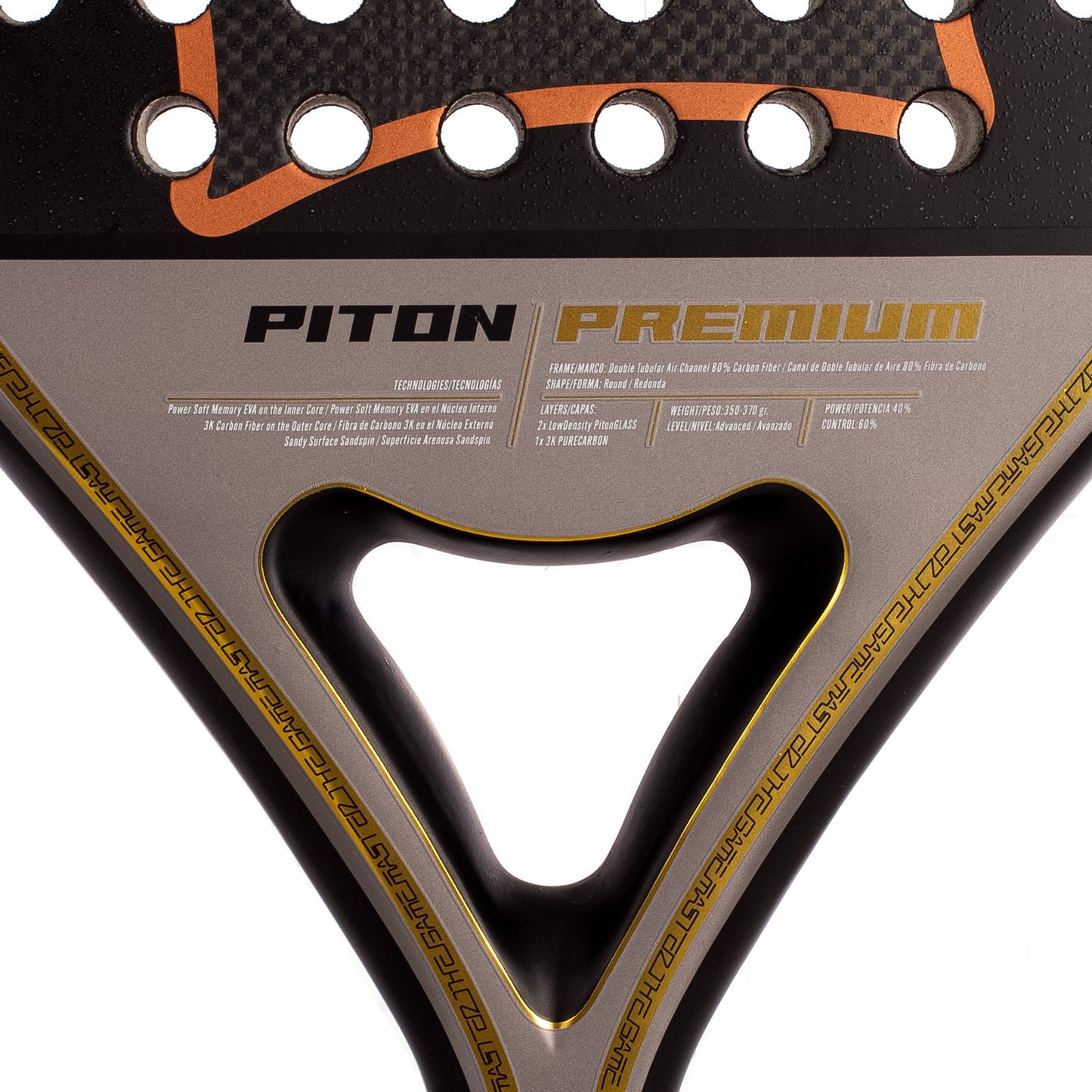 Pala Pádel Black Crown Piton Premium