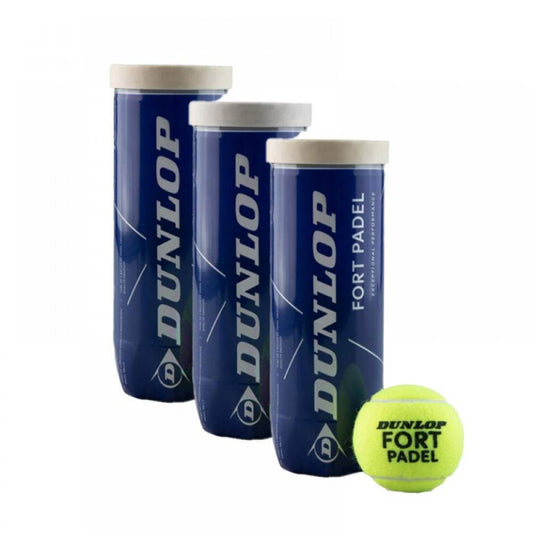 Pack de 3 Botes de Pelotas Dunlop Fort Padel