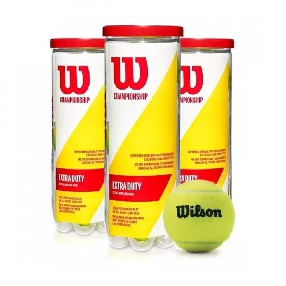 Pack de 3 Botes de Pelotas Wilson Championship Extra Duty